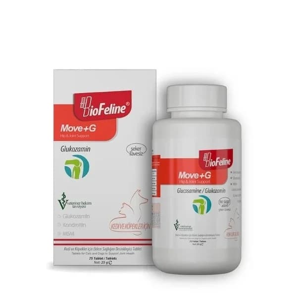 Biofeline أقراص بيوفيلين لدعم المفاصل والعضلات للقطط والكلاب ٧٥ قرصًا