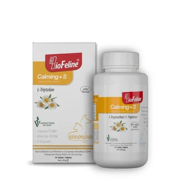Biofeline أقراص بيوفيلين المهدئة للقطط والكلاب 75 قرصًا