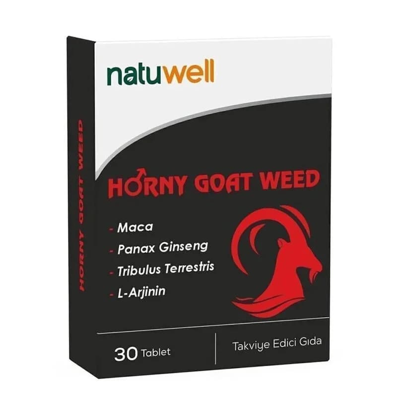 Natuwell ناتويل عشبة الماعز المتقرنة 30 قرصًا
