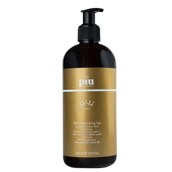Piu Cosmetic بيو كوزماتيك جل غسول الوجه المنعم للبشرة المختلطة والدهنية 400 مل