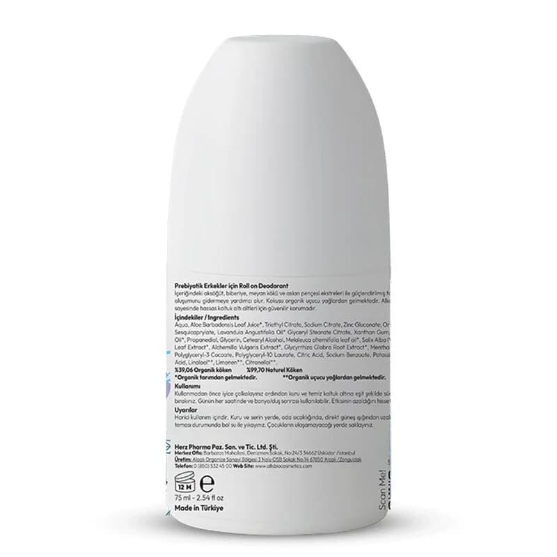 مزيل عرق رول أون بروبيوتيك عضوي 75 مل للرجال من أولز بيوكوزمتيكس Alls Biocosmetics