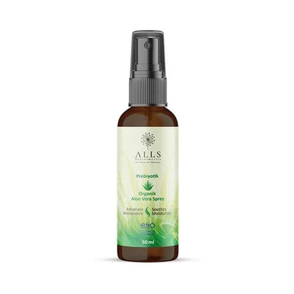 رذاذ الألوة فيرا العضوي المسبق للبروبيوتيك 50 مل من أولز بيوكوزمتيكس Alls Biocosmetics