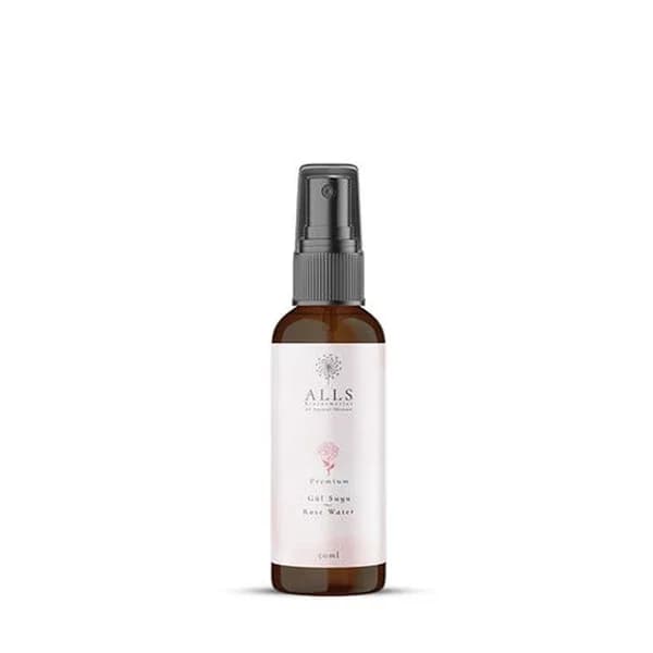 Alls Biocosmetics رذاذ مرطب من ألز بيوكوزميتكس، ماء الورد الطبيعي 100% 50 مل