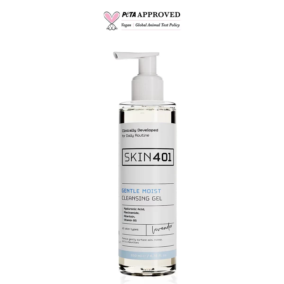 جل تنظيف لطيف 200 مل من سكين 401 Skin401