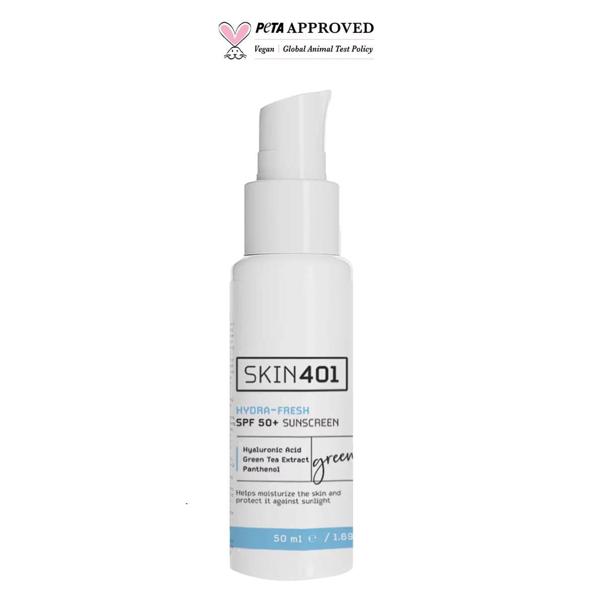 كريم واقي شمس مرطب منعش SPF 50 50 مل من سكين 401 Skin401
