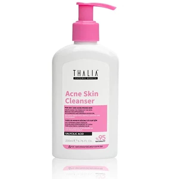 Thalia Natural Beauty جل غسول الوجه لإزالة المسام وحب الشباب من ثاليا ناتشورال بيوتي، بحمض الساليسيليك والنياسيناميد، 200 مل