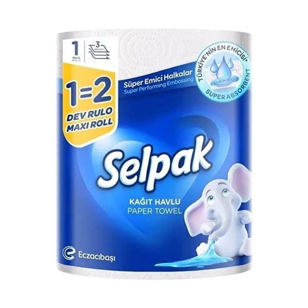 Selpak لفة سيلباك العملاقة 1=2 منشفة ورقية 1 قطعة