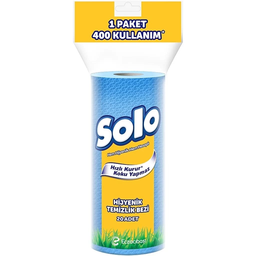 Solo قطعة قماش تنظيف صحية سولو (400 استخدام)