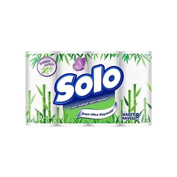 Solo مناشف ورقية سولو من الخيزران 8 قطع