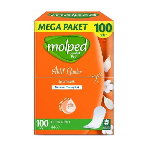 Molped فوط مولبيد أكتيف دايز اليومية، 100 قطعة
