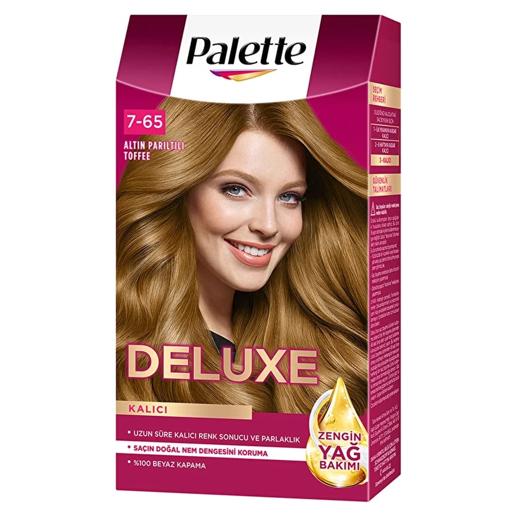 Palette صبغة شعر باليت ديلوكس 7-65 ذهبي لامع توفي