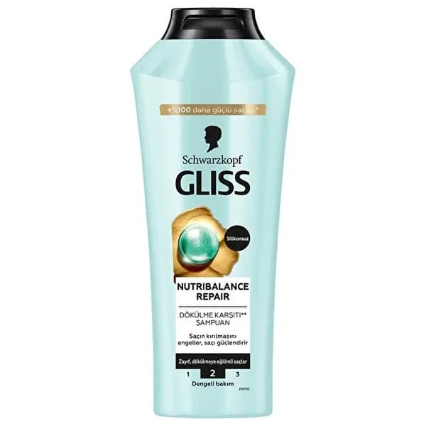 Gliss شامبو جليس نيوتريبالانس لإصلاح الشعر 400 مل بريبايوتيك وماء البتولا