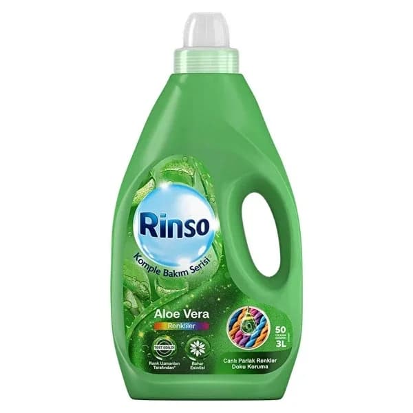 Rinso منظف سائل رينسو للعناية الكاملة برائحة الصبار، 3 لتر