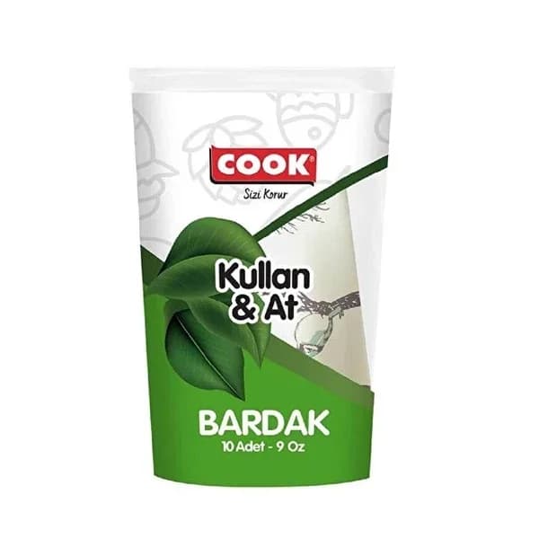 Cook كوب ورقي للطهي 9 أونصة 10 قطع
