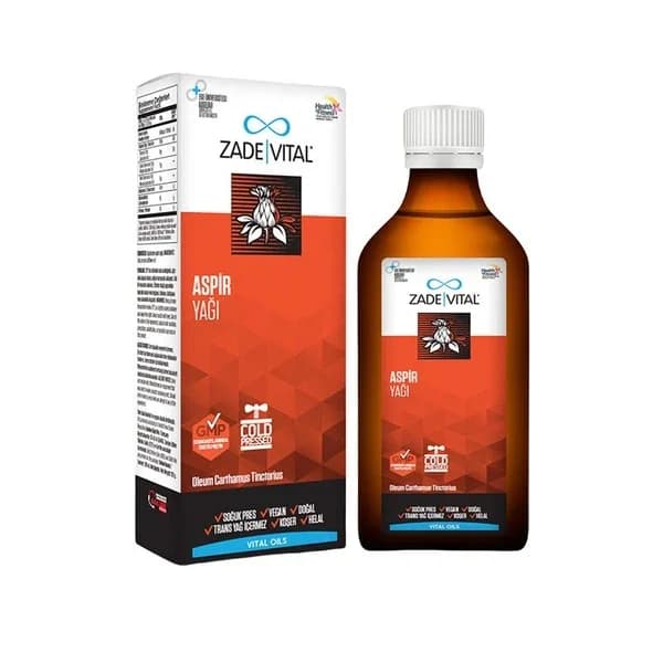 Zade Vital مكمل غذائي سائل من زيت القرطم زاد فيتال 150 مل