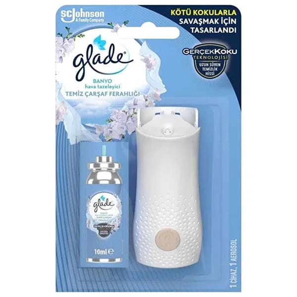 Glade جهاز تنقية الهواء للحمام من جليد، معطر هواء، قطعة واحدة