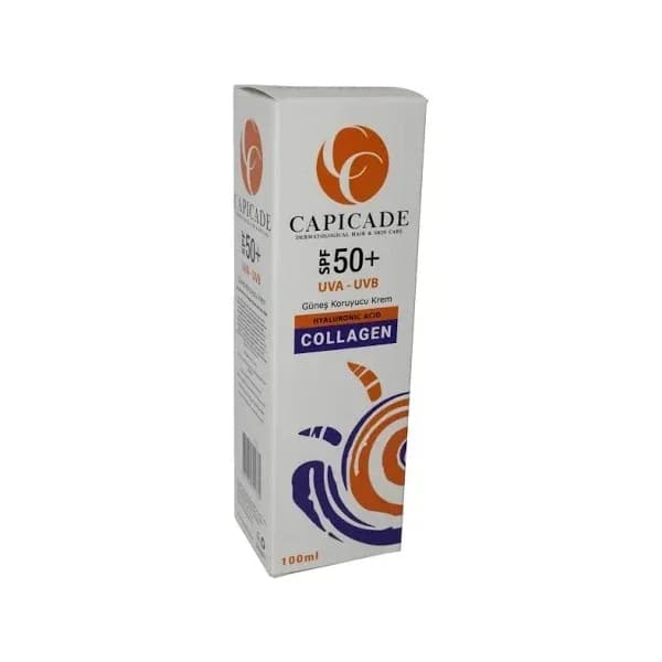 كريم واقي شمس كابيكيد SPF 50+ كولاجين 100 مل Capicade