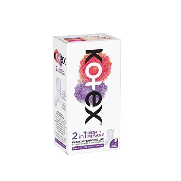 Kotex فوط كوتكس اليومية الطويلة جدًا ٢ في ١ ٢٢ فوطة، للتحكم في الرائحة
