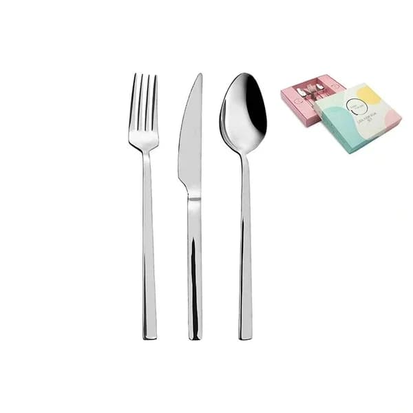Luna Cucina طقم أدوات مائدة لونا كوتشينا ليا، ١٨ قطعة، آمن للاستخدام في غسالة الأطباق