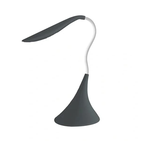 مصباح طاولة LED بطراز بجعة رمادي داكن من بيتركس Petrix