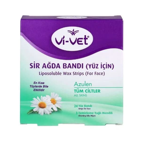 Vi-vet مجموعة شرائح إزالة الشعر بالشمع من فيفيت، ٢٤ شريحة