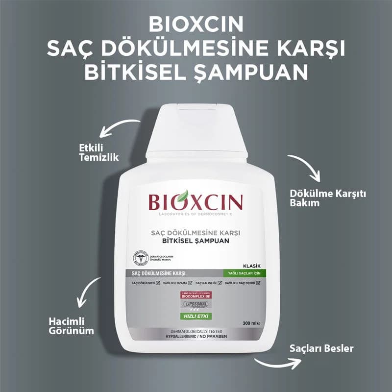 Bioxcin شامبو بيوكسين جينيسيس كلاسيك للشعر الدهني 3 × 300 مل