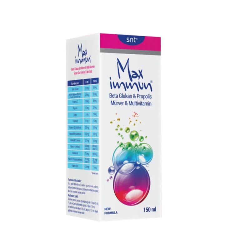 Max Immun مكمل غذائي متعدد الفيتامينات ماكس إيمون 150 مل شراب