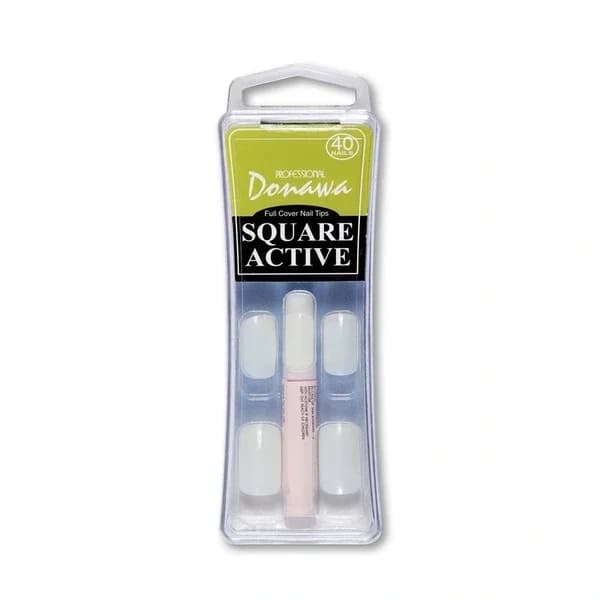 Donawa CW-32 False Nails with Adhesive - Easy Application Set