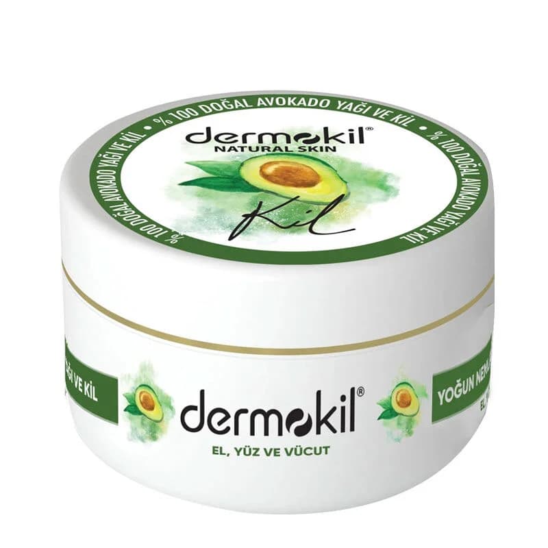 Dermokil كريم ديرموكيل المرطب بخلاصة زيت الأفوكادو والطين 300 مل