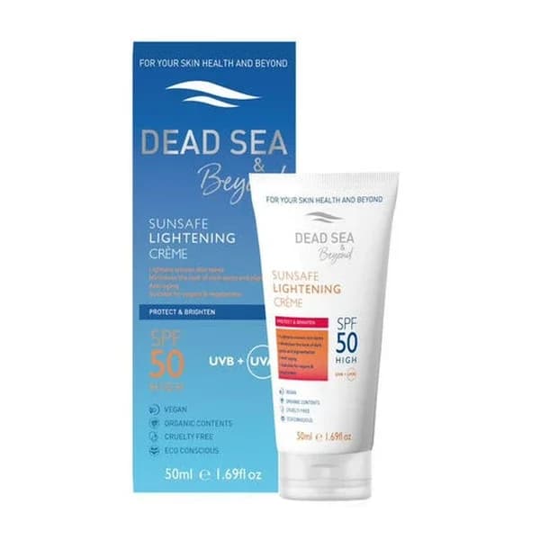 كريم مضيء واقي من الشمس SPF50 بحجم 50 مل من ديد سي Dead Sea