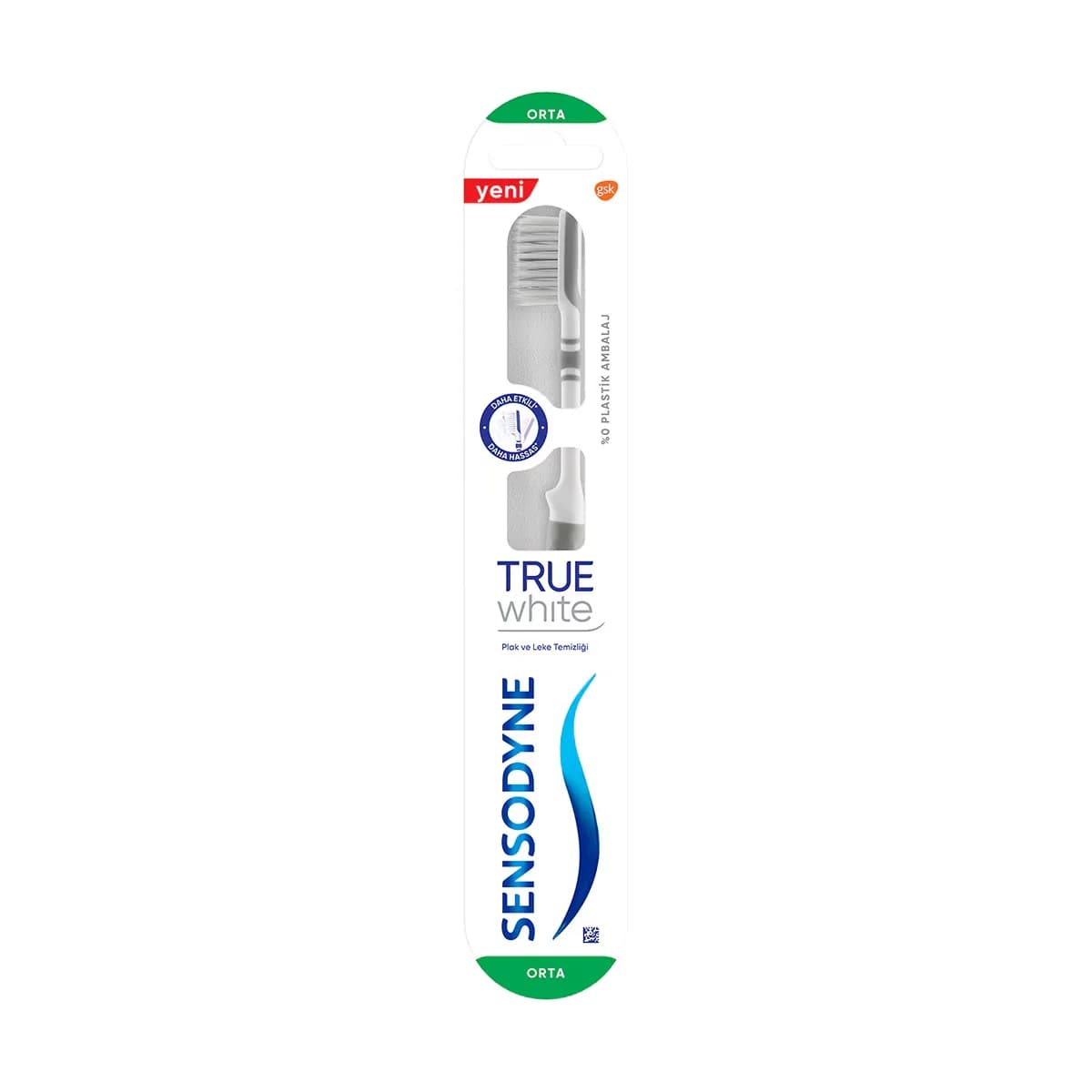 Sensodyne فرشاة أسنان سنسوداين ترو وايت المضادة للبلاك متوسطة الحجم