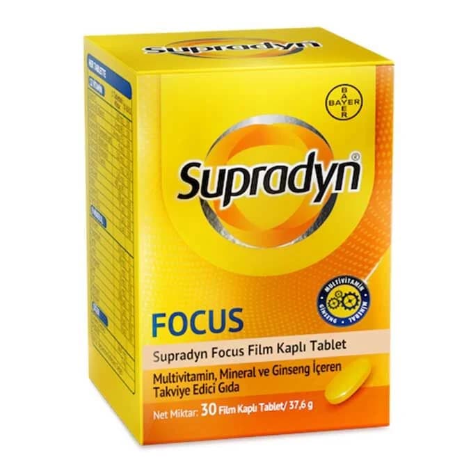 Supradyn أقراص سوبرادين إنيرجي فوكس 30 المغلفة بغشاء