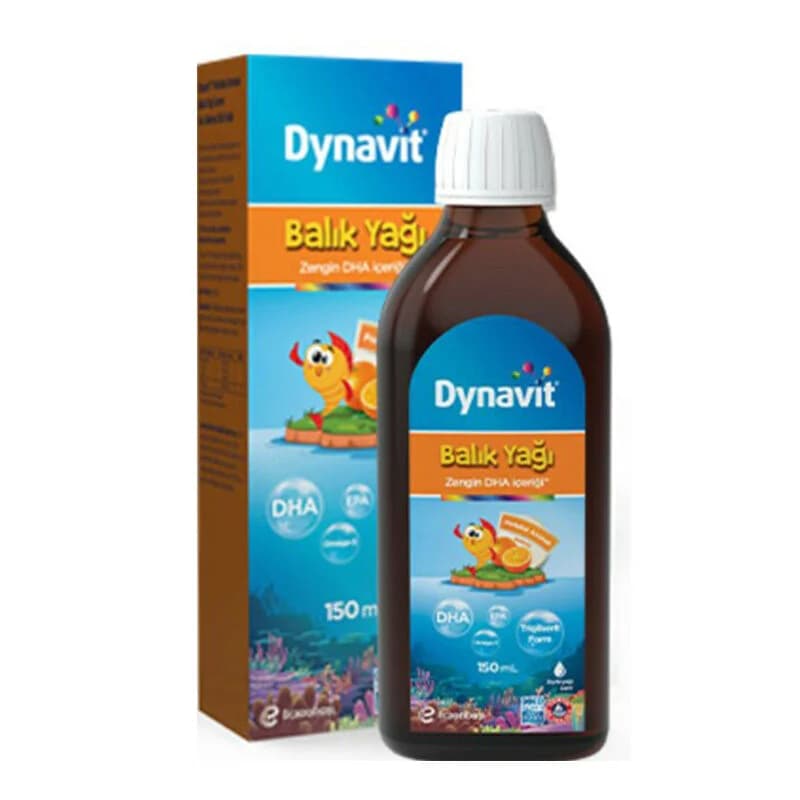 Dynavit زيت السمك بنكهة البرتقال من دينافيت 150 مل