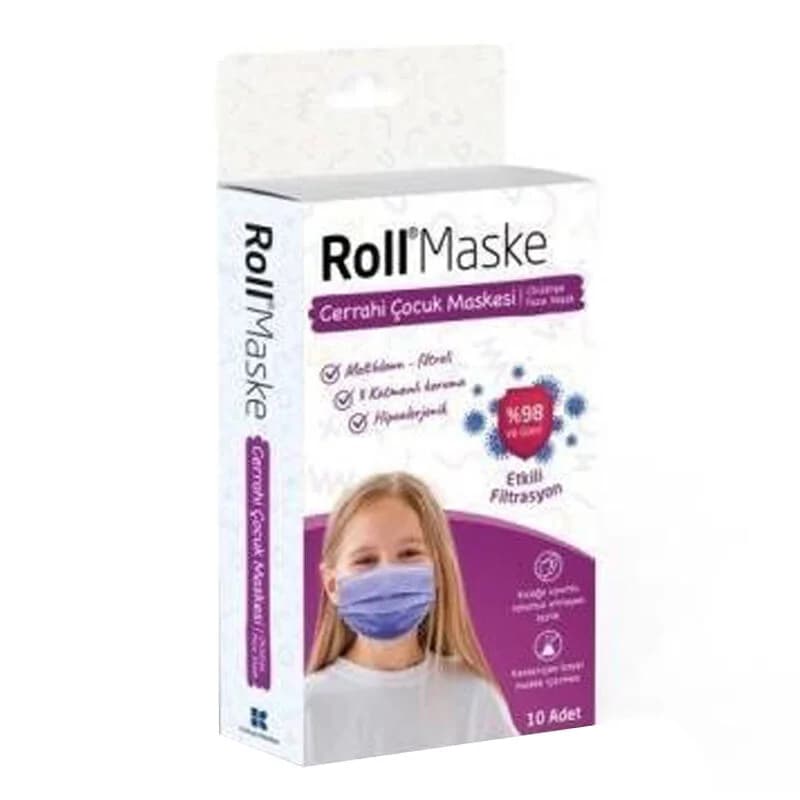 Roll قناع رول ماسك للأطفال ١٠ قطع للبنات