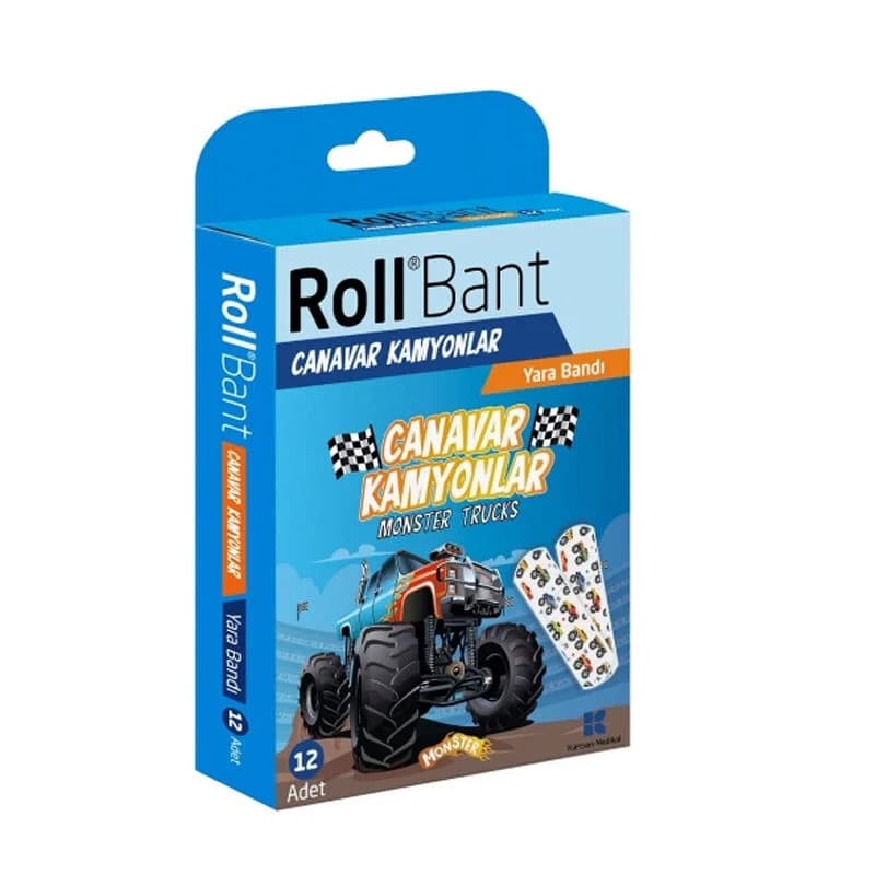 Roll شريط لاصق مجسم لشاحنات الوحش، 12 قطعة