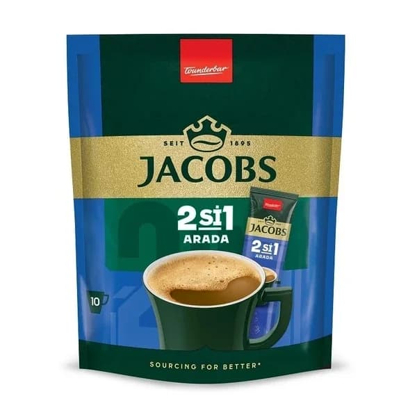 Jacobs جاكوبس 2 في 1 عبوة من 10 قطع 10.5 جرام