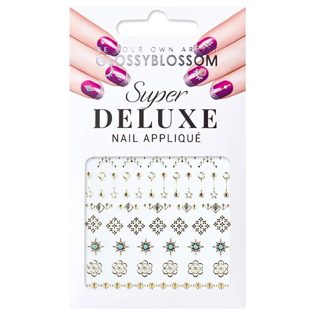 Glossy Blossom Jewel Box Blue Moon Nail Sticker 45236