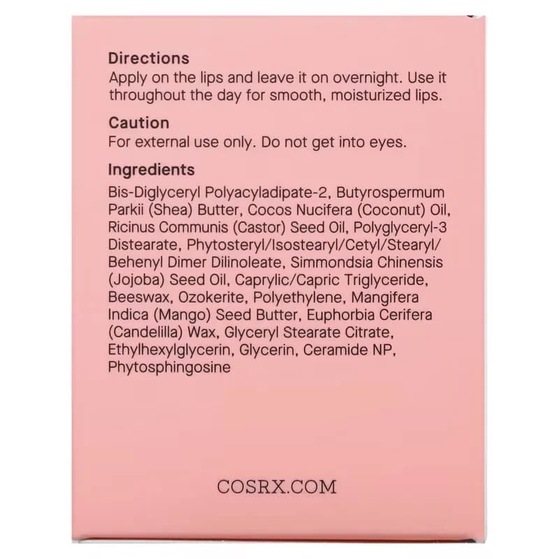 COSRX قناع الشفاه المرطب ليب سليب بزبدة الشيا والسيرامايد من كوسركس 20جرام
