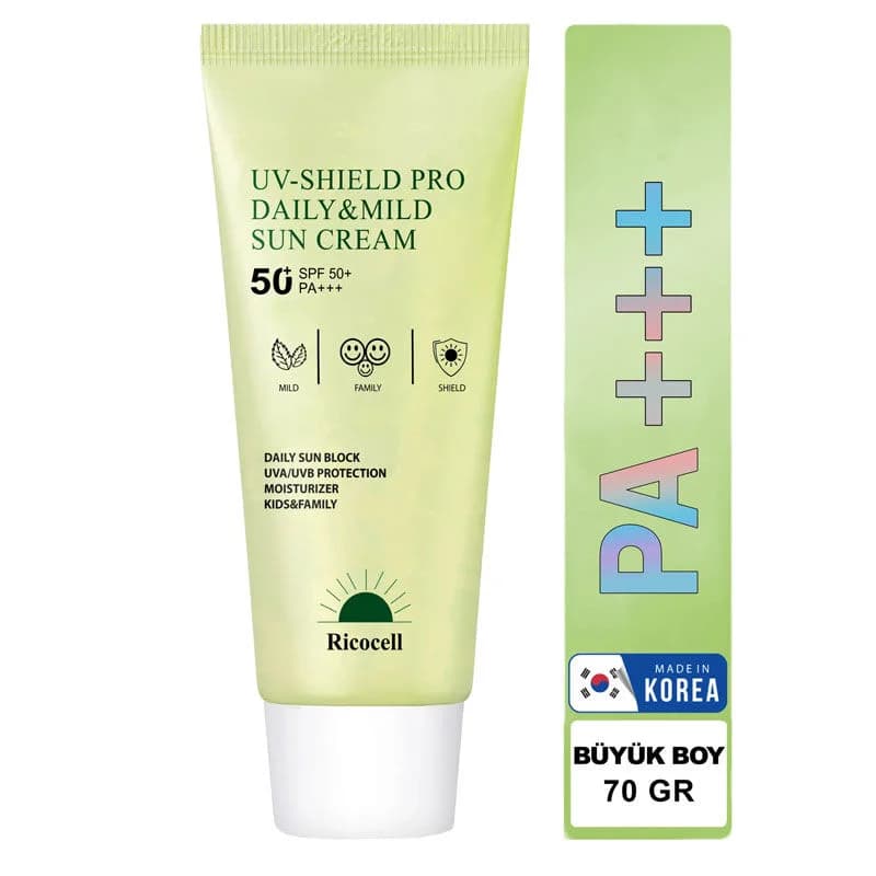 كريم واقي شمس يومي خفيف SPF 50+ PA+++ 70 مل من ريكوسيل Ricocell