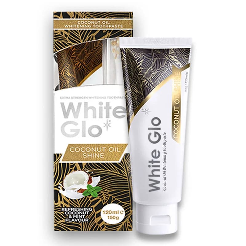 White Glo معجون أسنان وايت جلو بخلاصة جوز الهند لتبييض الأسنان 120 مل