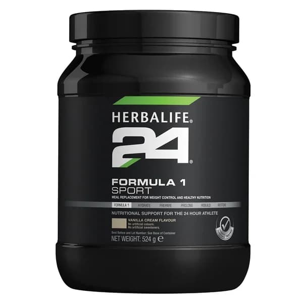 Herbalife هيربالايف 24 فورمولا 1 سبورت كريمة الفانيليا 524 جم