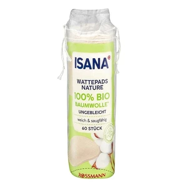 Isana قرص إيزانا قطني عضوي طبيعي 60 قطعة