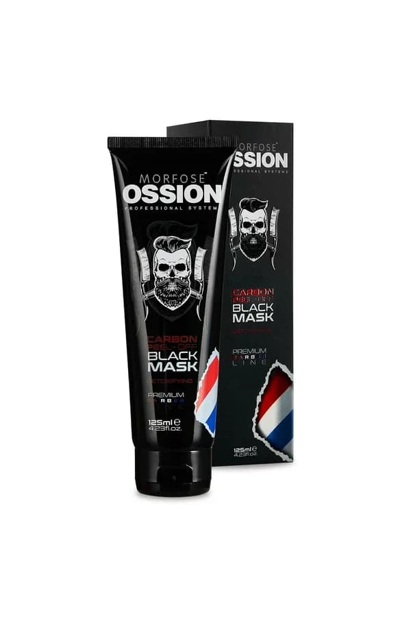Ossion قناع أوشن بريميوم باربر للتقشير الأسود 125 مل