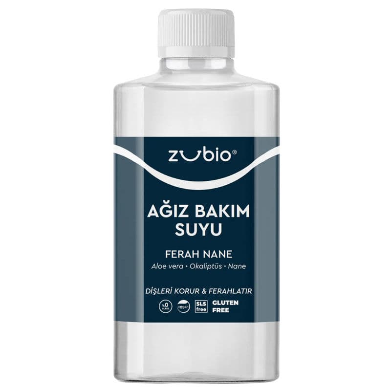 Zubio زوبيو للعناية بالفم، ماء بنكهة النعناع المنعش، 250 مل