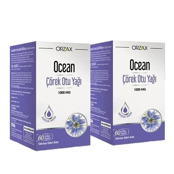 Orzax Ocean Black Cumin Oil 1000 mg 60 capsules | Second Gift