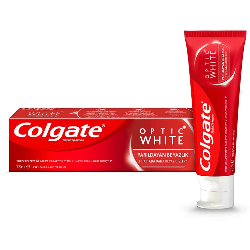 Colgate معجون أسنان كولجيت أوبتيك وايت شاينينج وايتنيس 75 مل