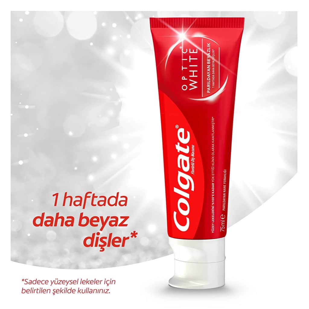 Colgate معجون أسنان كولجيت أوبتيك وايت شاينينج وايتنيس 75 مل