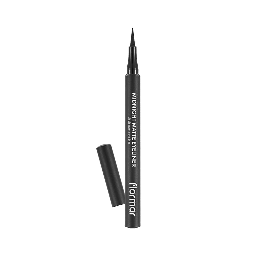 Flormar كحل فلورمار ميدنايت مات أسود 001