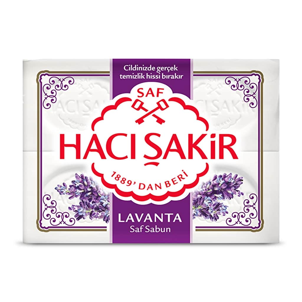 صابون صلب لافندر 4 قطع من هاسيساكير Hacı Şakir