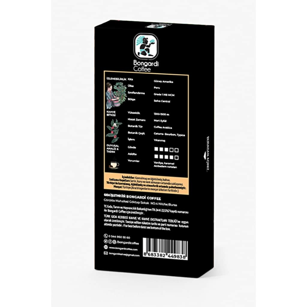 Bongardi Coffee كبسولات قهوة بونجاردي بيرو 10 كبسولات نسبرسو، رائحة غنية